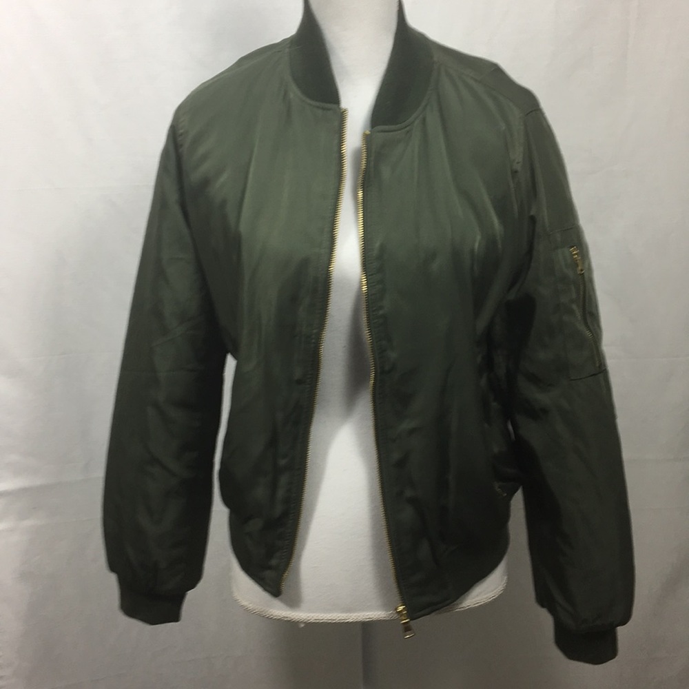Green bomber jacket